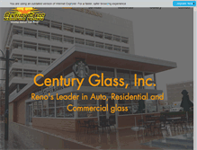 Tablet Screenshot of centuryglassnv.com